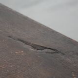 Antique English early 19th century hall bench made of oak