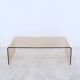 table basse plexiglas fumé Design années 1970