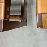 Set of 4 Maison Regain leather chairs