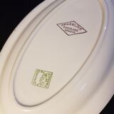 Lot de 2 raviers vert amande en porcelaine de Salins