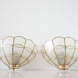 Pair of mother-of-pearl Wall light
