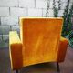 Armchair velvet years 50/60