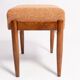 Vintage orange mélange footstool pair from the 20th century, Edmund Homa, 1960s.