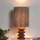 Lampe bois et corde