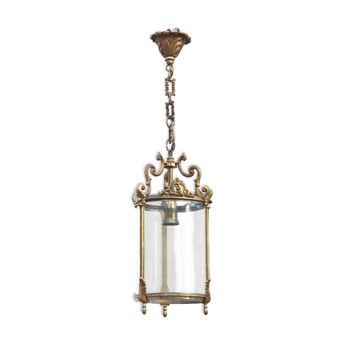 Ancient bronze lantern