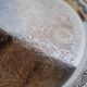 Silver metal tray 35 cm early 20th round