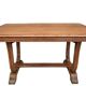 Table bureau extensible Art Déco 1930 piétement en accolades