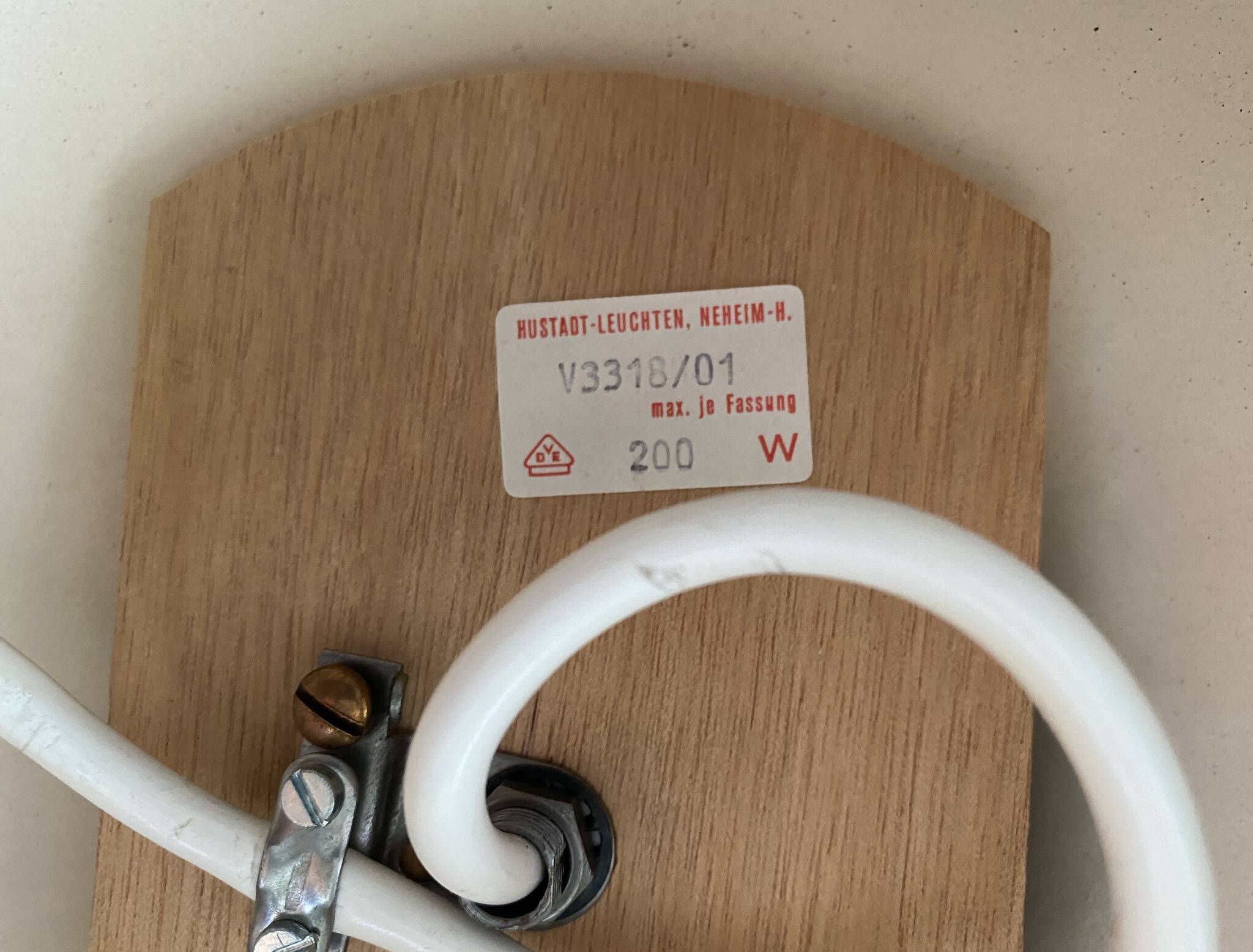 Lampe de table en céramique de Hustadt Leuchten années 1970