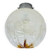 Mid-century Mazzega glass ceiling lamp, 1970s