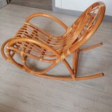 Children's rattan rocking chair