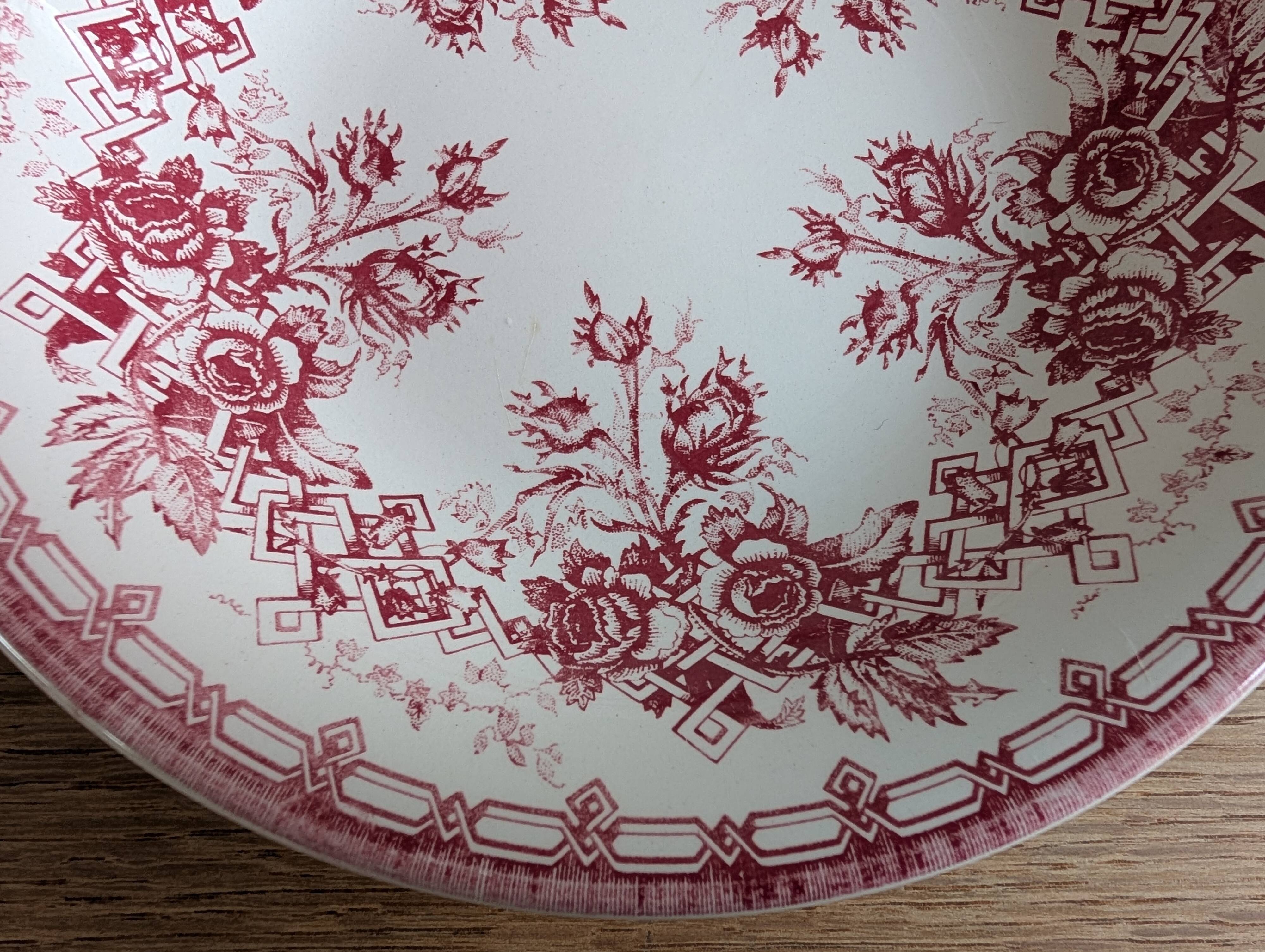 5 deep plates Sarreguemines