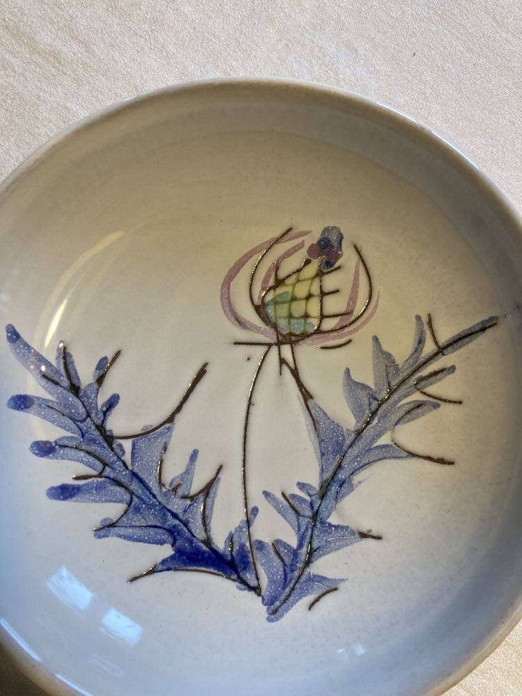Vallauris thistle plates