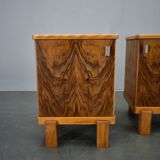 1935s pair of rare Art Deco bedside tables, Czechoslovakia