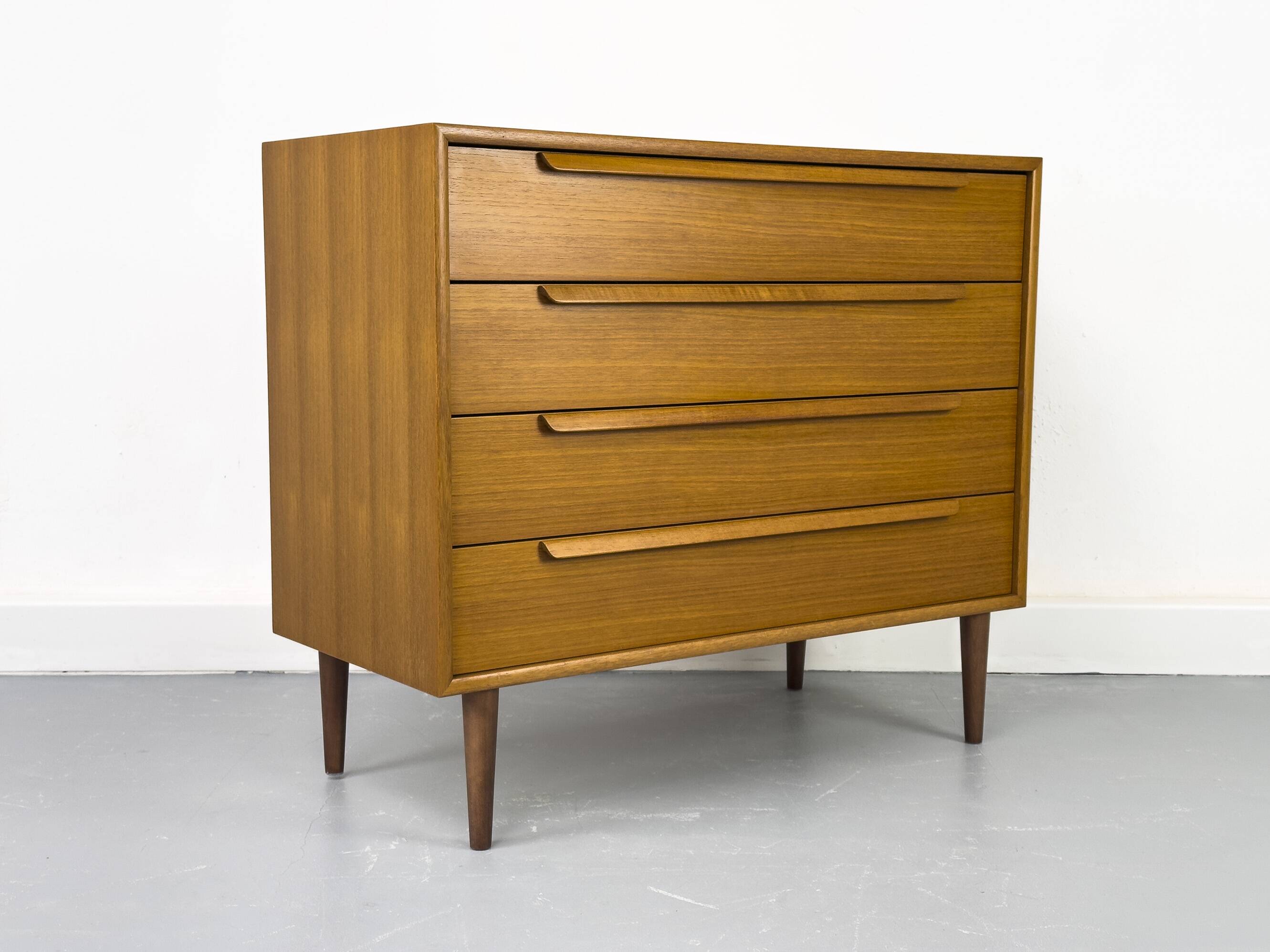 Teak chest of drawers from WK Möbel, 1960s