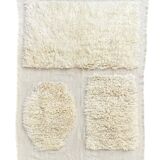 Moroccan Beni Ouarain rug in ecru wool