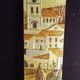 Old terracotta plate painted enamelled Signed relief decoration Provence 58x12cm