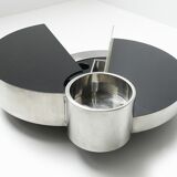 Harry’s bar rotating coffee table by Massimo Papiri for Mario Sabot Italy 1970s
