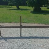 Pair of nineteenth century farmhouse table benches 251cm