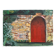 Oil on canvas by Claude Claveau wall with red door 20th century