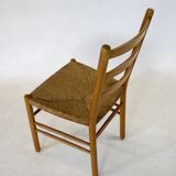 Chaises de salle à manger assises par Hein Salomonson années 1950, Set de 4