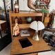Vintage wooden secretary desk from the 50s