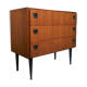 sab dresser in teck laiton and cuir 1960