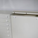 Postmodern highboard cabinet with fold-out desk by Interlübke, 1970s 1980s