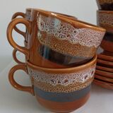 Cups & saucers Sarreguemines