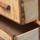 Charmante petite commode en rotin (années 70).