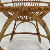 Vintage rattan chair by Dirk van Sliedregt Rohe Noordwolde 1960 in the Netherlands