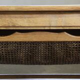 Vintage Danish oak coffee table by Henning Kjærnulf, 1960s