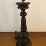 Vintage turned wooden lamp foot