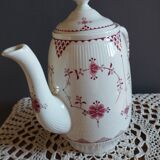 White teapot with rose pattern, Erica model by Franciscan, England