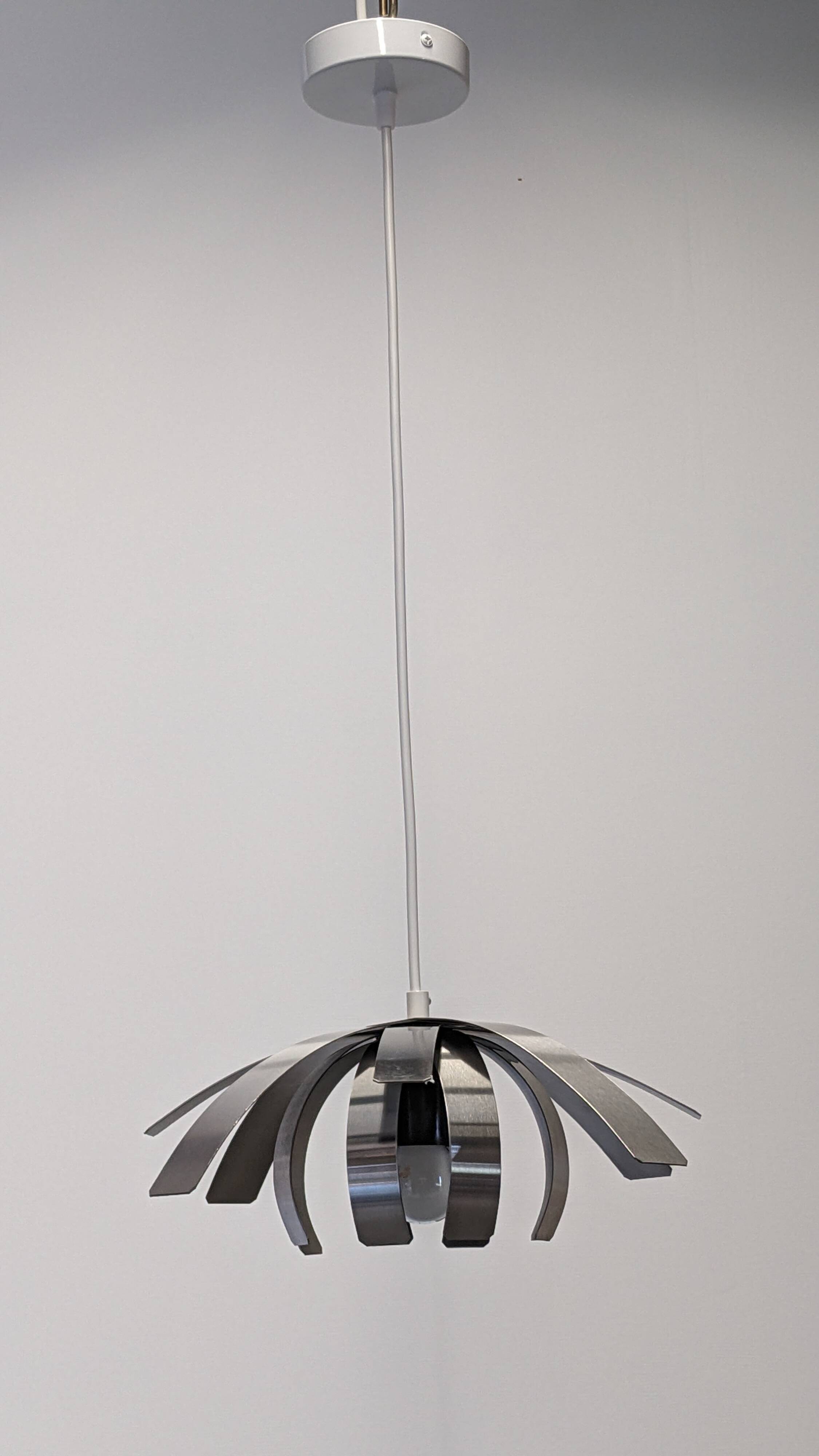 Space Age "Flower" pendant light by Jocelyne Trocmé for Oxar France circa 1970