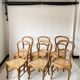 Suite chaises campagne cannage