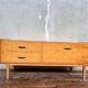 Vintage hi-fi TV cabinet with compass legs