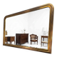 Louis Philippe style gilded mirror, mid-20th century, bevelled mirror.