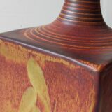 Vintage Scandinavian enamelled earth soliflore vase