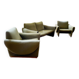 Set of a sofa and 2 armchairs