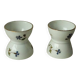 Diabolo porcelain egg cup with barbell decoration