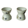 Diabolo porcelain egg cup with barbell decoration