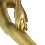 Sculpture de style Art déco femme nue en laiton massif