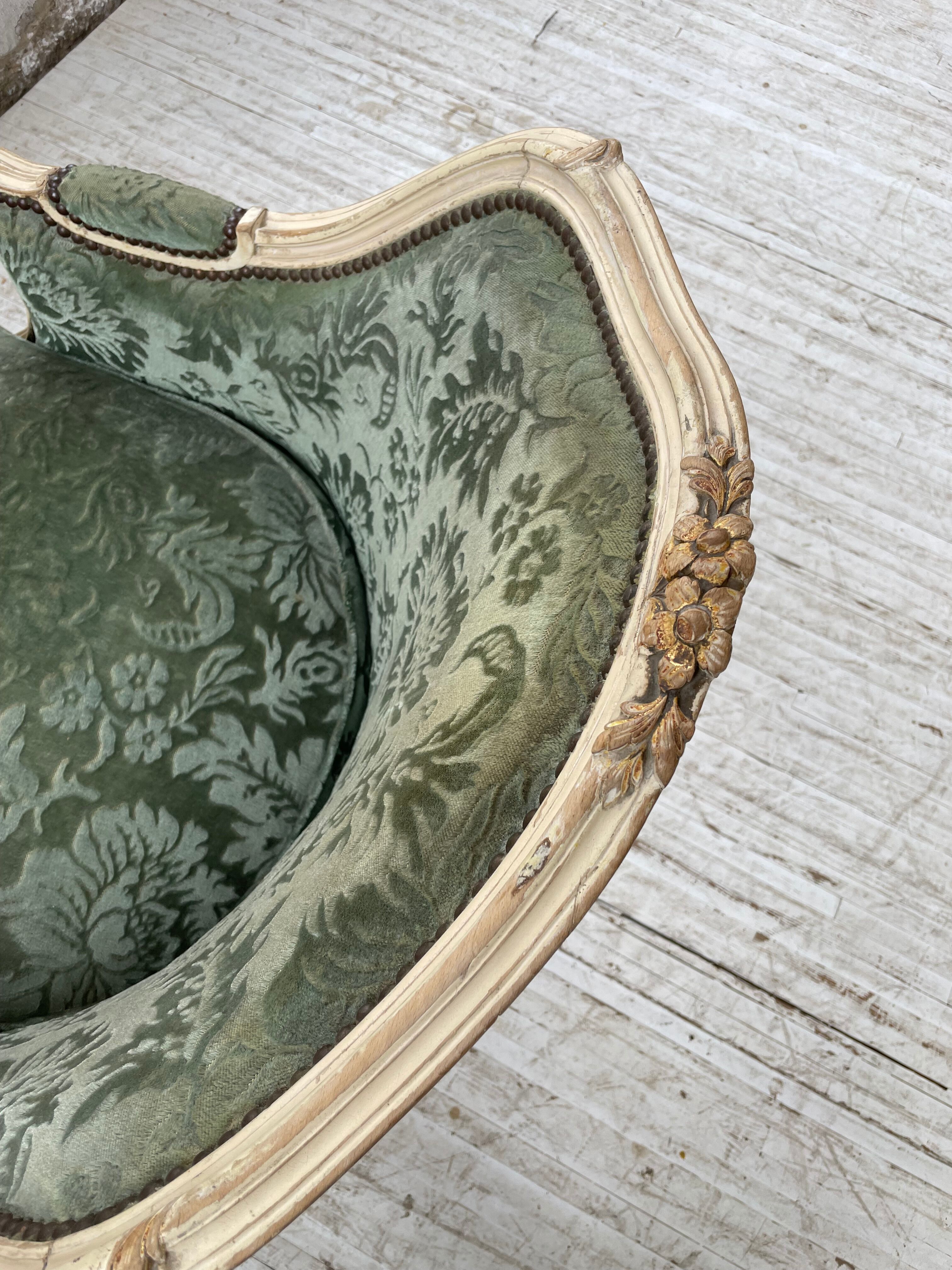 Louis XV shepherdess armchair