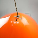Mid-Century Orange Pendant Lamp from Guzzini, 1960s