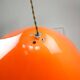 Mid-Century Orange Pendant Lamp from Guzzini, 1960s