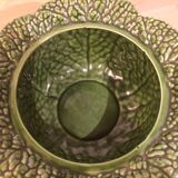 Ceramic cabbage service: salad bowl and tureen