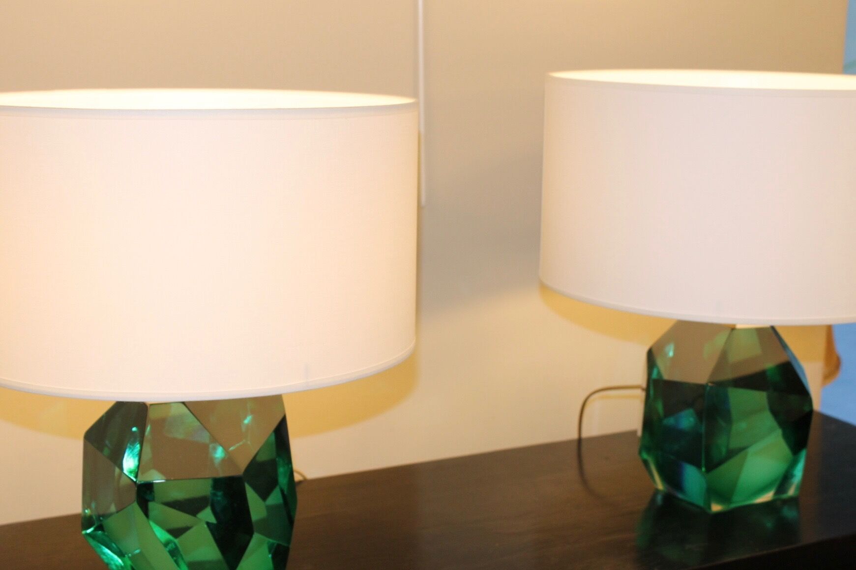 Pair of murano lamps, XX th