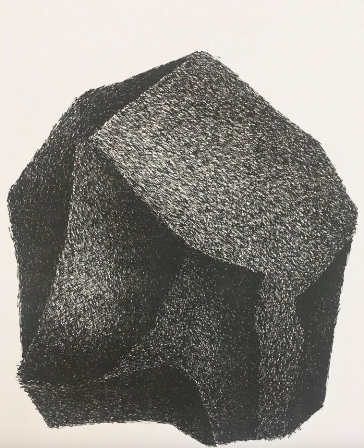 Lithograph Raoul UBAC - Silex III of 1981 - signed