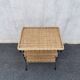 Table d’appoint lyre en osier