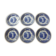 Set of 6 Dinner Plates Dutch Royal Sphinx Maastricht Cambridge Old England 3585